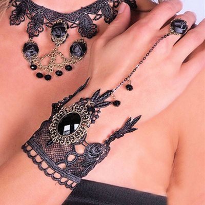 Victorian Lace Bracelet Slave Style