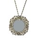 Gold Crystal Magnifying Glass Necklace