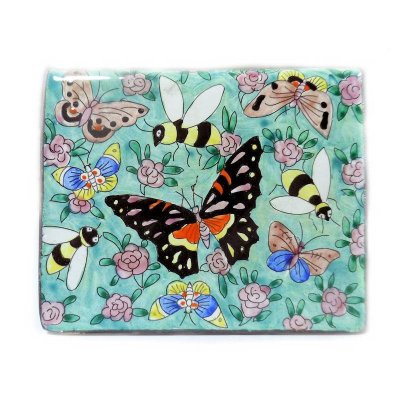 Bee & Butterfly Cell Phone Holder by Kelvin Chen