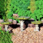 Frog Bistro Table & Chair Figurines Fairy Garden Furniture