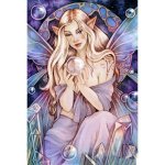 Clear Quartz Fairy Fantasy Art by Linda Ravenscroft