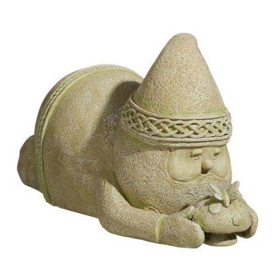 Bottoms Up Irish Gnome Garden Figurine