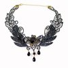 Black Rose in Lace Choker Necklace