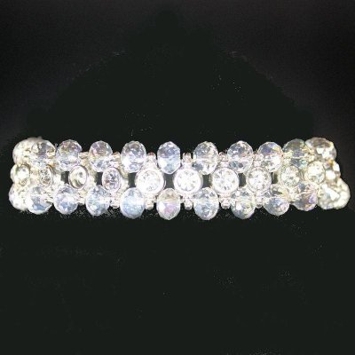 Glistening Crystals in a Row Bracelet