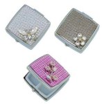 Glistening Splendor Small Metal Pillbox by Spring Street