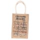 Burlap Wine Bottle Tote Bag for Two Bottles