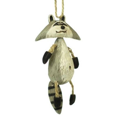Raccoon Figurine Steal Your Heart Christmas Ornament