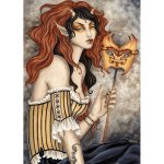 Goblin Mask Fantasy Art Gothic Fairy Journal by Amy Brown