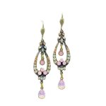 Opal Delight Chandelier Earrings by Anne Koplik Designs