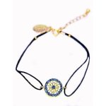 Crystal Circle Charm Bracelet by Spring Street Designs