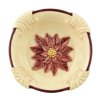 Poinsettia Design Christmas Serving Bowl with Spoon