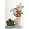 Christmas Feline Cat Figurine Trinket Box by Keren Kopal