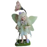 Springtime Woodland Fairy Porcelain Doll Table Lamp