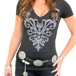 Lavish Lady Rhinestone Shirt by Sabrina Barnett