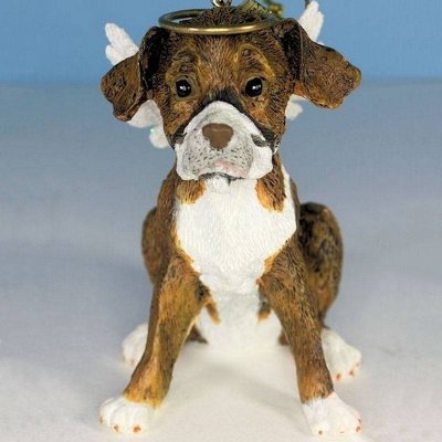 Boxer Dog Angel Ornament Dog Figurine