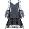 Fiery Vixen Riding Habit Corset Dress