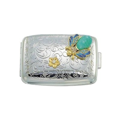 Gemstone Bee Small Metal Pillbox by Spring Street Design