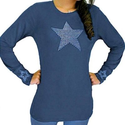 Be The Star Of Your Life Rhinestone Shirt by Sabrina Barnett
