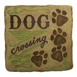 Dog Crossing Garden Sign or Stepping Stone