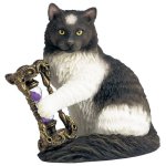 Time’s Up Cat Figurine by Lisa Parker