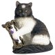 Time’s Up Cat Figurine by Lisa Parker