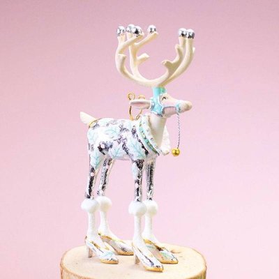 Moonbeam Vixen Reindeer Mini Ornament