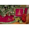 Holiday Tree Embroidered Christmas Tree Skirt