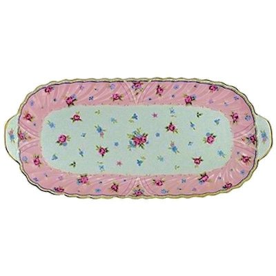Petite Rose Design Serving Platter from Andrea by Sadek