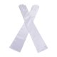 White Satin Long Glamorous Formal Gloves