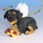 Dachshund Puppy Angel Ornament Dog Figurine