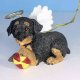 Dachshund Puppy Angel Ornament Dog Figurine