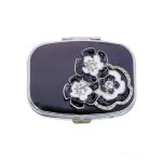 Casablanca Flowers Small Metal Pillbox by Spring Street
