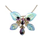 Amethyst Butterfly Fairy Pendant Necklace