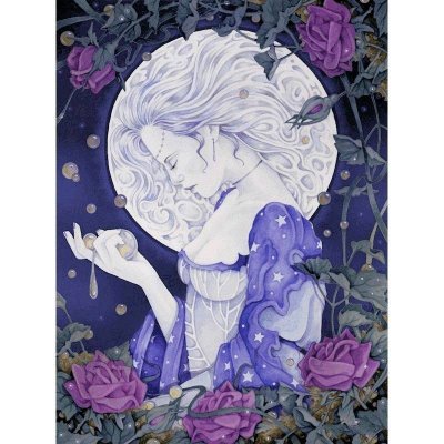 Tears of Luna Fairy Fantasy Art by Linda Ravenscroft