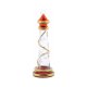 Lighthouse Ornament with Gold Stripe