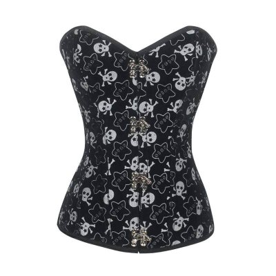 Skulls & Stars Steel Boned Corset