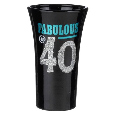 40th Birthday Shot Glass by Grasslands Road