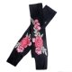 Cashmere Elegant Rose Design Fingerless Gloves