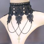Black Elegance Vintage Lady Choker Necklace