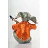 Playing Guitar Elephant Figurine Trinket Box by Keren Kopal