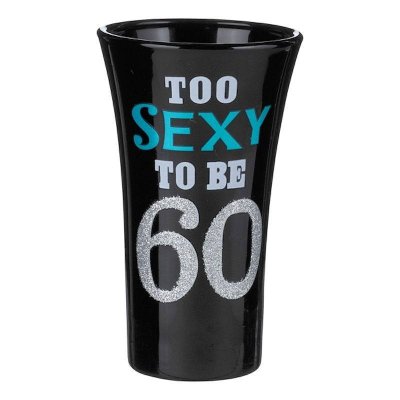 60th Birthday Shot Glass by Grasslands Road