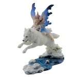 Leap of Faith Wolf Figurine by Veronese Design