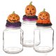 Pumpkin Head Halloween Glass Jar by Grasslands Road
