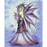 Lavender Moon Fairy Fantasy Art by Jessica Galbreth