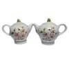 Floral Teapot Figurine Salt & Pepper Sets