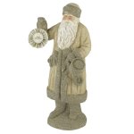Snowy Vintage Style Christmas Santa Figurine