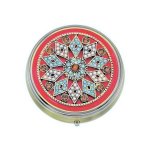 Moroccan Design Round Metal Pillbox by Spring Street Design