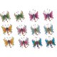 Beaded Butterfly Figurine Kitchen Magnet