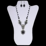 Onyx Lustre Jewelry Set by I Love Bracelets