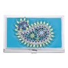 Teal Tear Drop Credit Card Wallet by Spring Street Design
